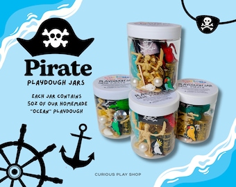 Pirate Playdough Jar: Gift/Party Favor for Kids