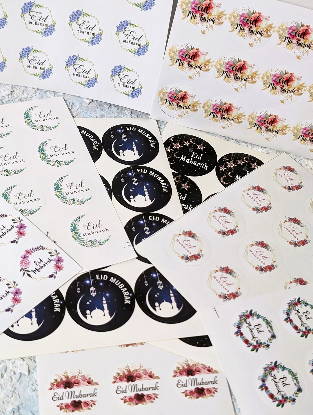 Eid Mubarak Stickers | Eid Stickers | Eid Gift Stickers | Eid Decor ...