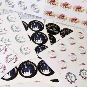 Eid Mubarak Stickers | Eid Stickers | Eid Gift Stickers | Eid Decor | Eid Gifts
