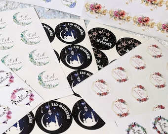 Eid Mubarak Stickers | Eid Stickers | Eid Gift Stickers | Eid Decor | Eid Gifts