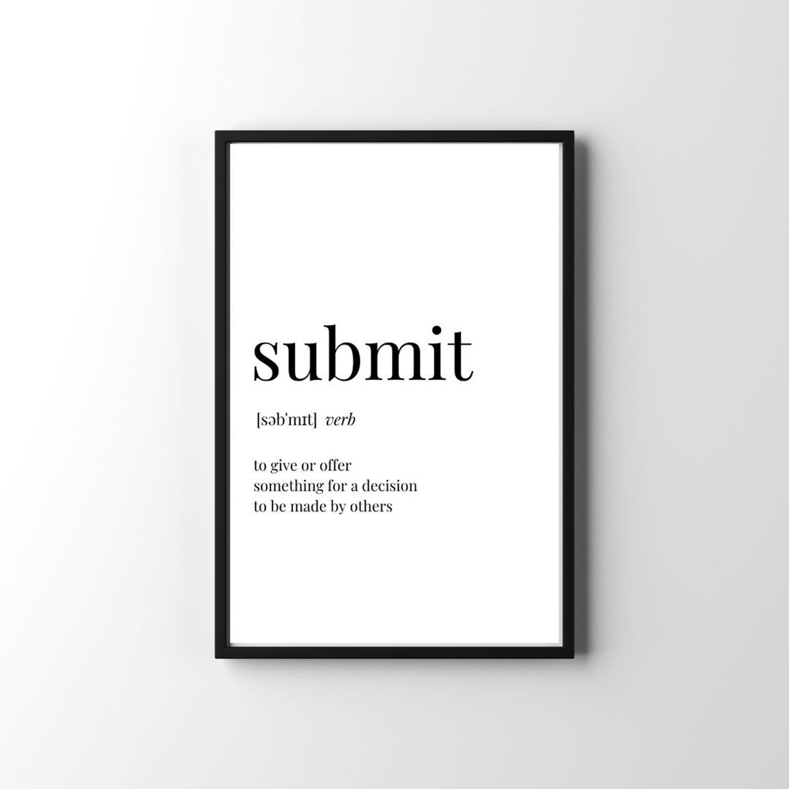 Erotic Digital Download Submit Definition Printable Wall Etsy