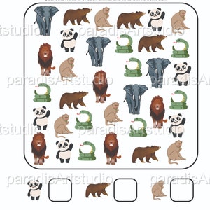 Wild Animals Worksheets, Animal Worksheets for Kids, Printable ...