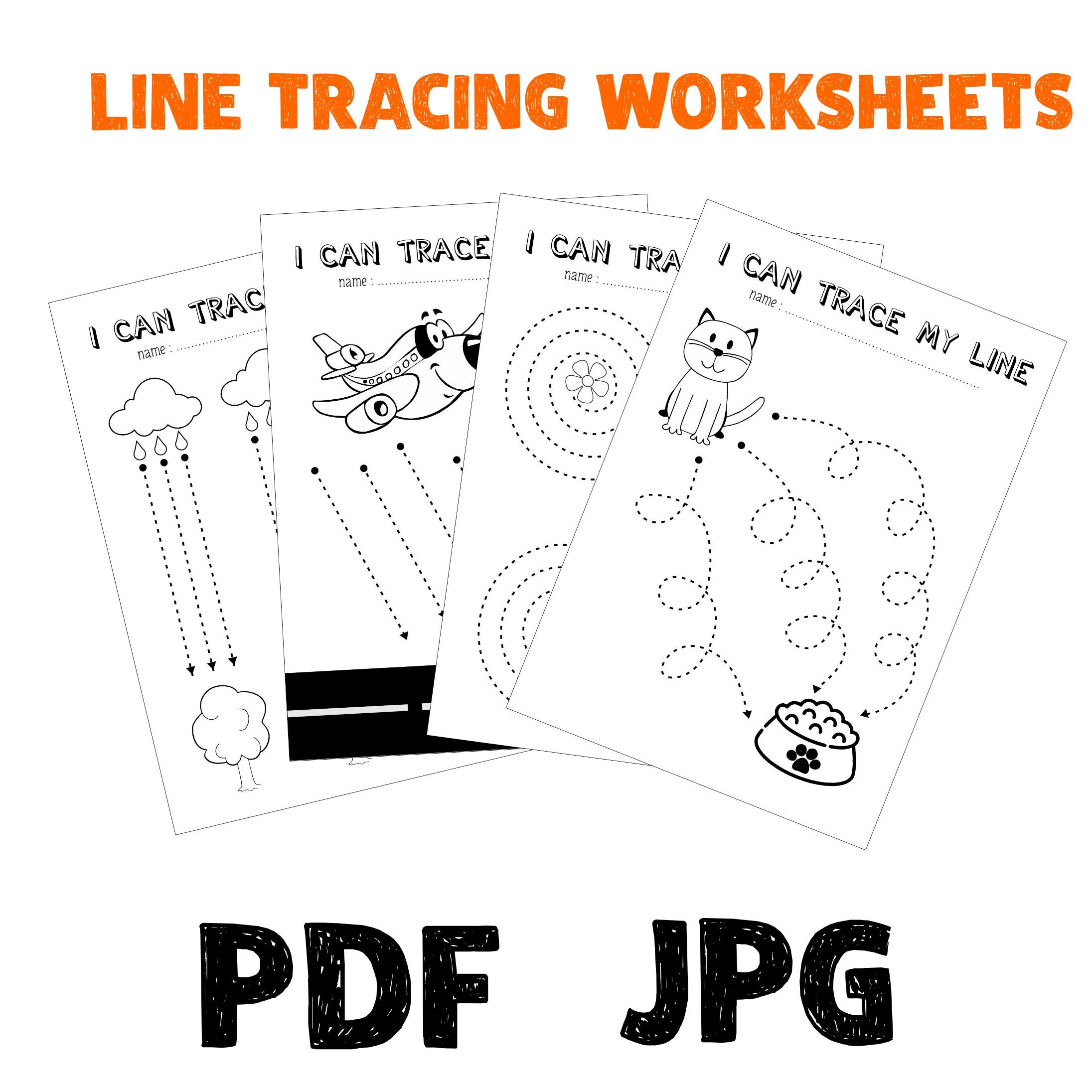 line tracing shape tracing modern line drawing one line etsy australia