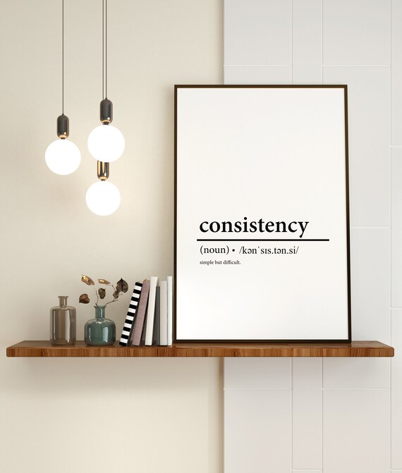 Consistency Definition Print Urban Dictionary Funny Saying Etsy