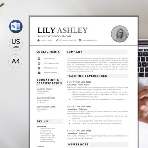 Teacher Resume Template, cv template, teaching resume, teacher cv template, educator resume template, teacher resume word, academic resume