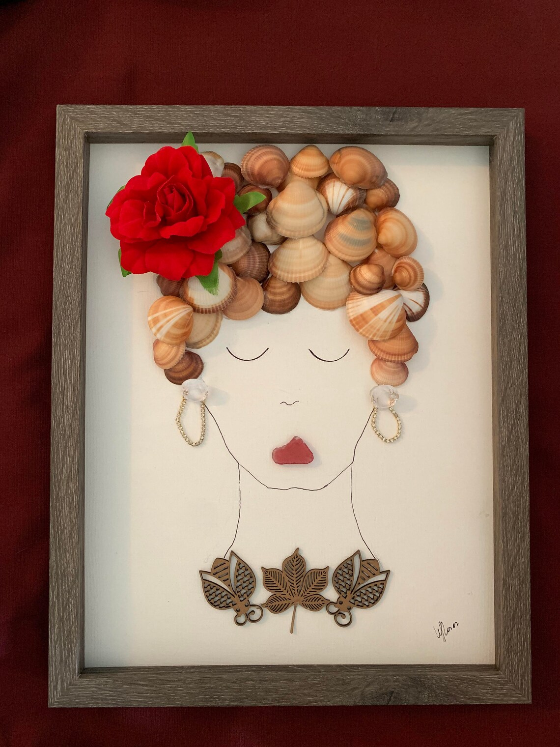 3D Seashell Lady/nautical Dame/aristocrats/boss Lady/english - Etsy