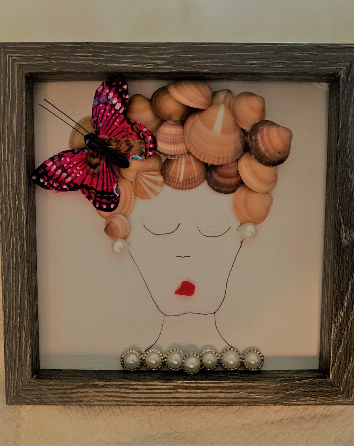 3D Seashell Lady/nautical Dame/aristocrats/boss Lady/english - Etsy
