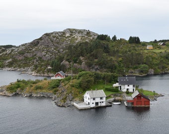 Norwegian Fjord Home Digital Download Ocean Print Scandinavian Minimalist