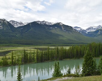 Descarga digital del Valle del Parque Nacional de Banff y Montañas