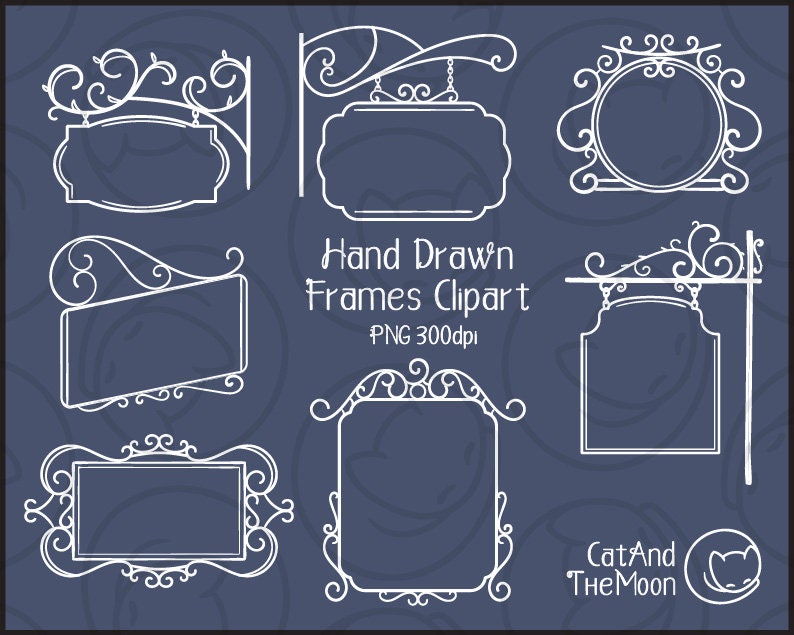 Hanging Sign Clipart Doodle Frame Clipart, Doodle Frames, Sign Clipart ...