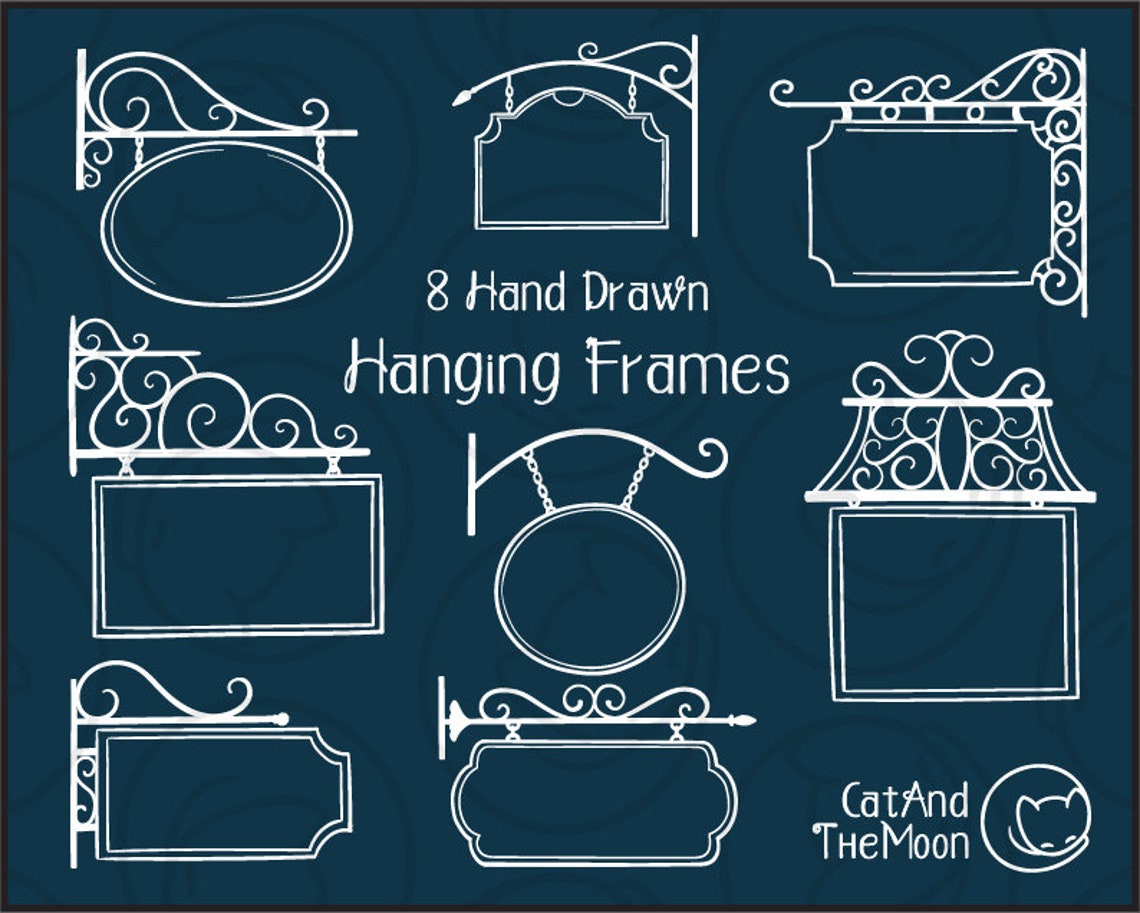 Hanging Sign Svg - Street Sign Svg, Retro Sign Printable, Street Sign ...