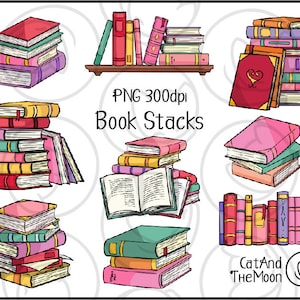 Boek stapel clipart - boek clipart, gestapelde boeken png, roze boek png, meisjesboeken png, lezing clipart, boekenplank clipart, open boek png