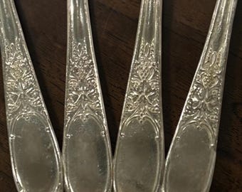 Vintage “Burgundy Champagne” Art Deco Rogers International Silver  Flatware Pattern From 1934 - Replacement Silverware