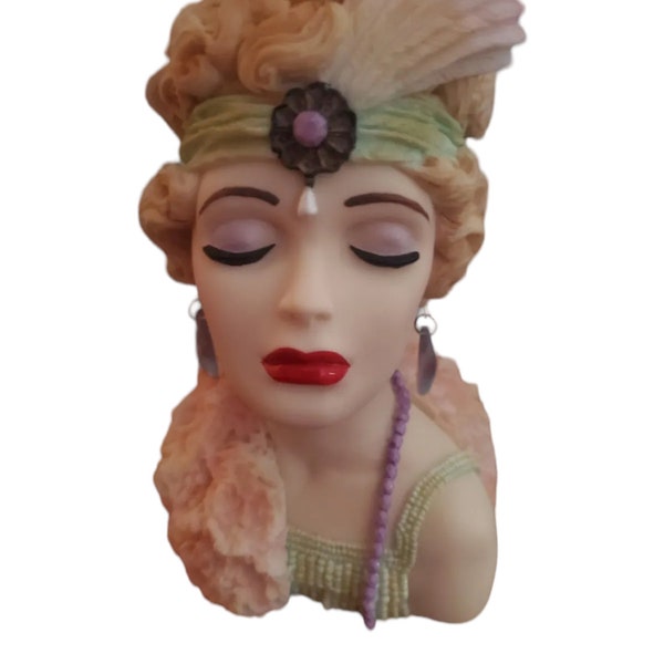 Cameo Girl Head Vase Etsy