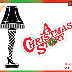 A Christmas Story Leg Lamp SVG and PNG