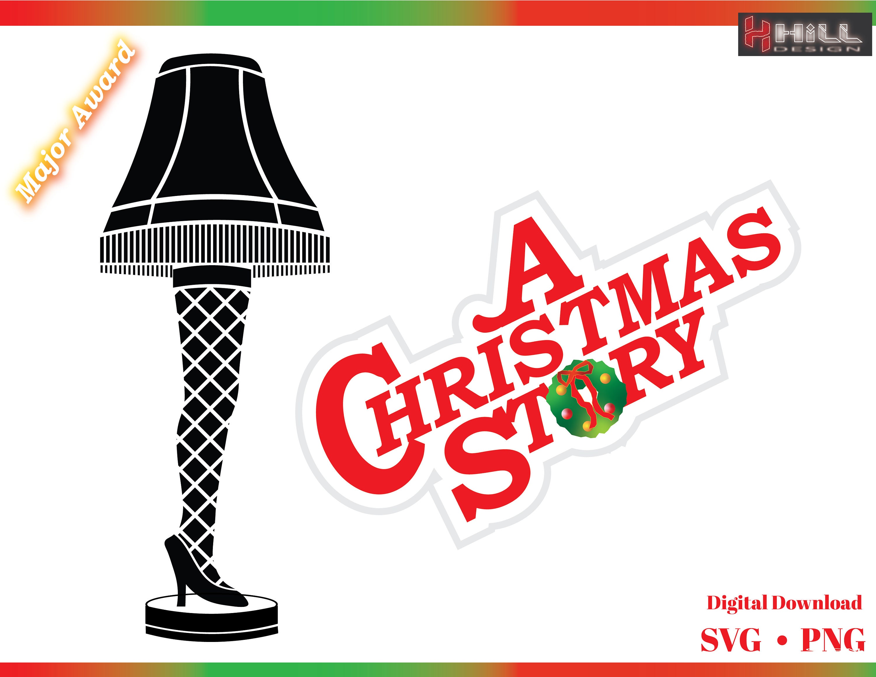 A Christmas Story Leg Lamp SVG And PNG Etsy