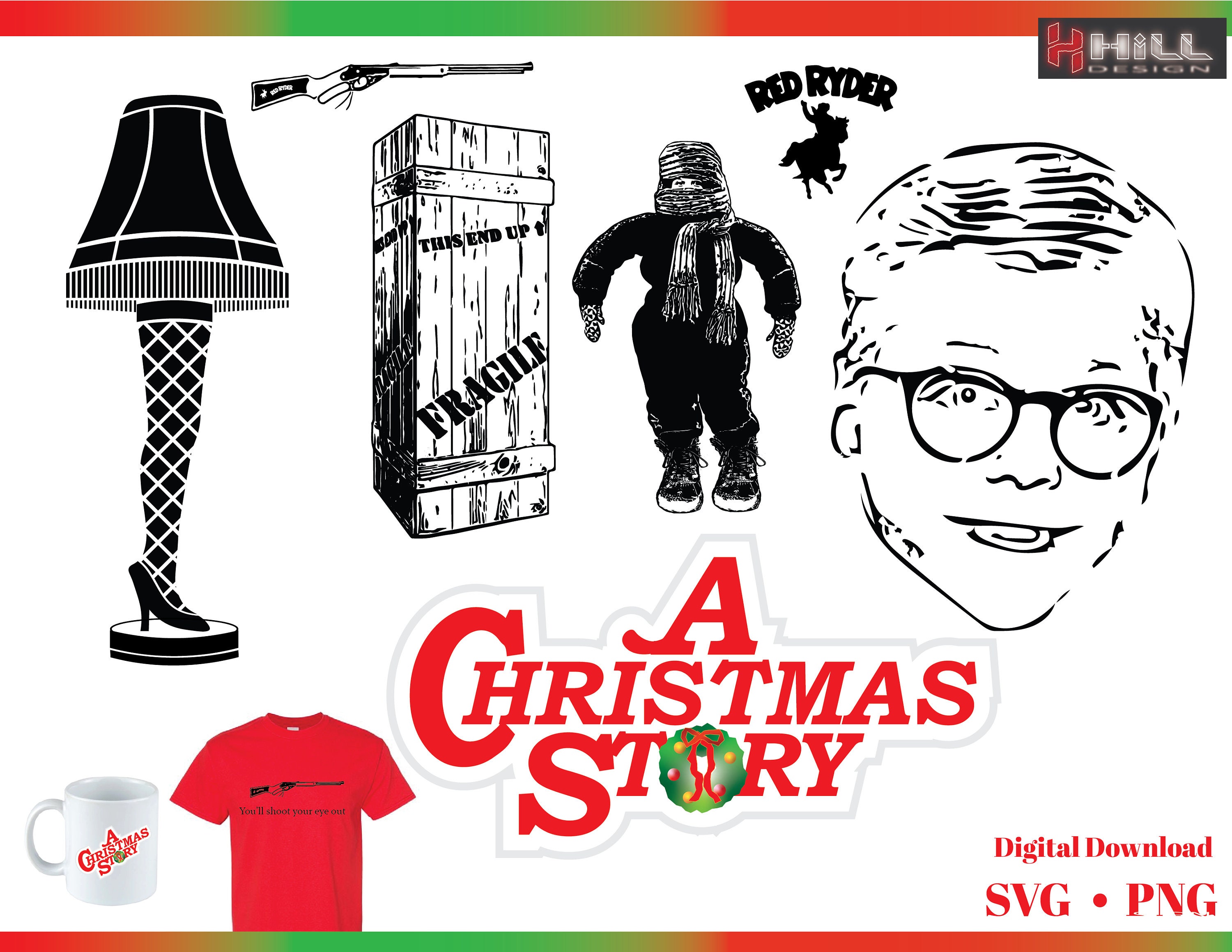 A Christmas Story Svg's and Png's - Etsy