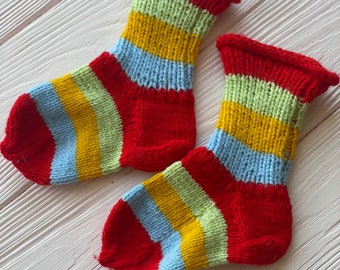 Knitted children's socks