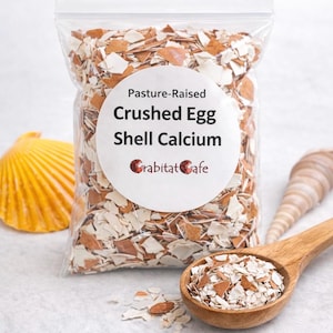 Crushed Egg Shell (Organic Pasture Raised) | Hermit Crab Food | Natural Calcium Supplement | Molting Support