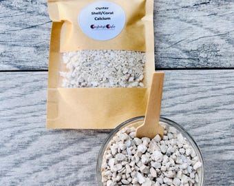 Crushed Oyster Shell & Coral Calcium | Hermit Crab Food / Calcium Supplement