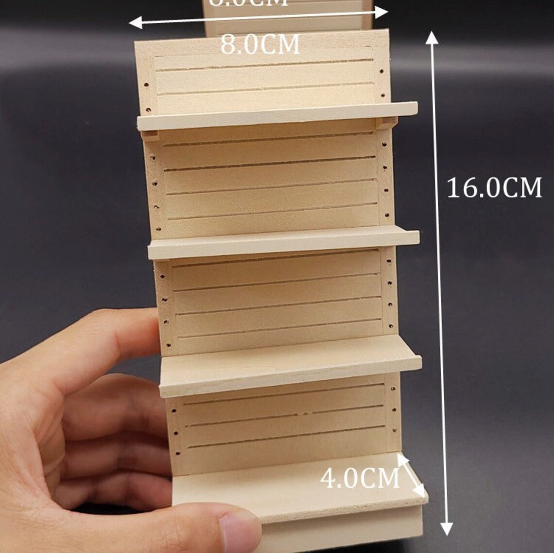 1/12 Scale Dollhouse Furniture Miniature Display Unit Shop Shelves ...