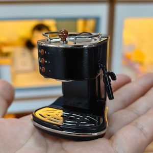 Dollhouse coffee machine miniature espresso machine dollhouse miniature coffee maker 1/6