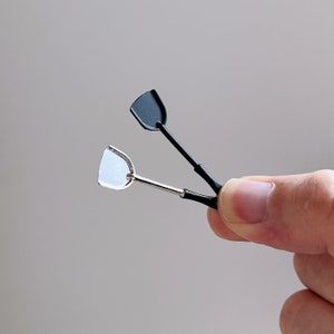 Dollhouse miniature metal cooking utensil miniature spatula dollhouse kitchenware