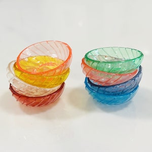 1/12 Dollhouse miniature plastic bowl fruits mini bowl miniature dish dollhouse kitchen accessory