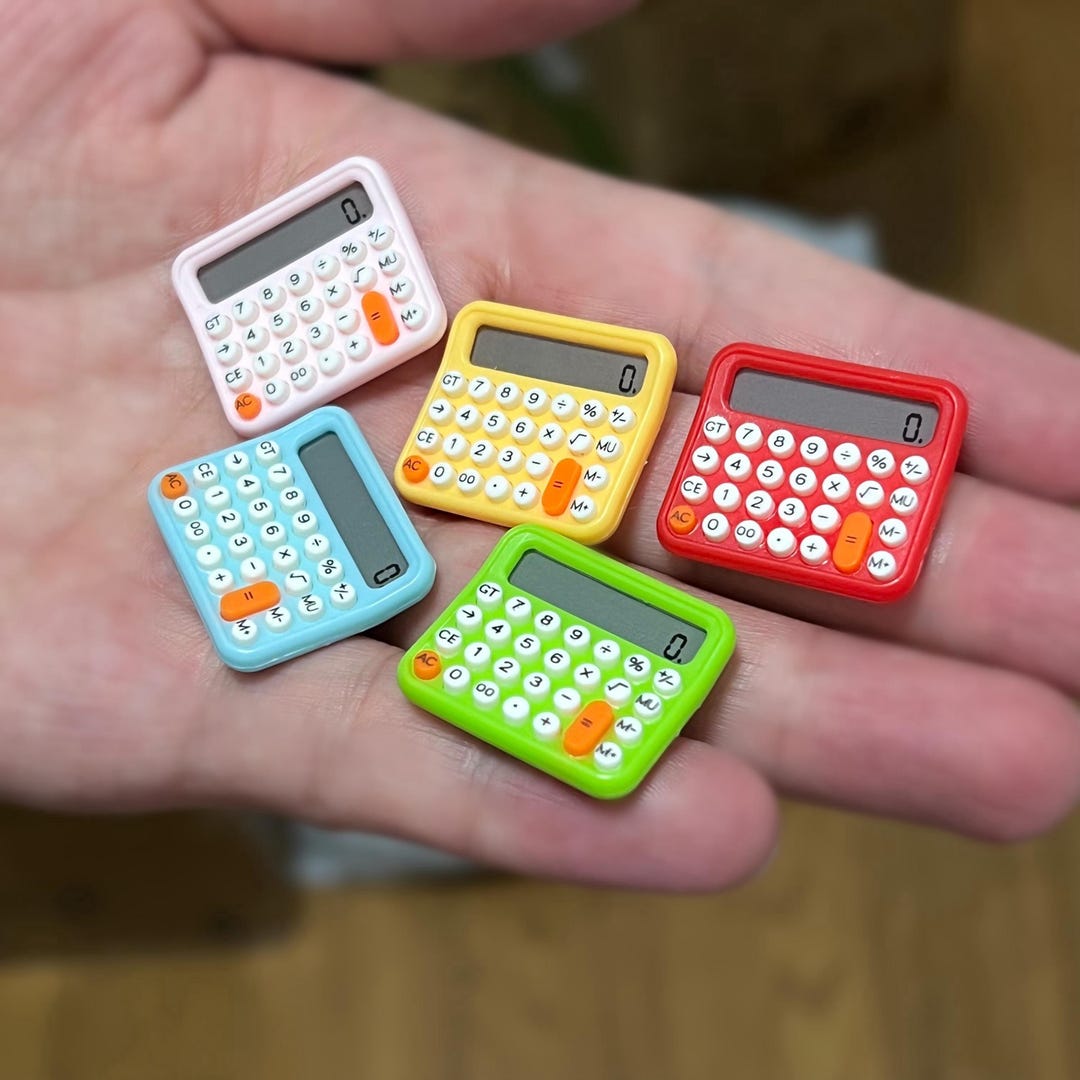 Dollhouse Miniature Calculator Miniature School Office Accessory 1/6 ...
