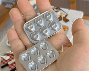 Dollhouse miniature baking pan bakeware cake cookies cooking oven pan miniature baking trays for miniature kitchen
