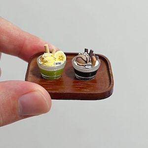 Dollhouse Accessories Dollhouse Ice Cream Dessert Toys Miniature Dessert Cup Drinks
