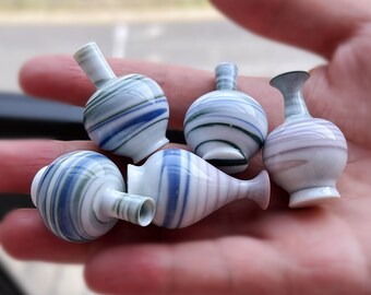 Unique miniature ceramic vase ,unique tiny vases, little glazed ceramic pot, miniature plant pots cute mini vase