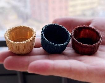 小さな籐かご2個（小道具のレプリカ） - Etsy 日本