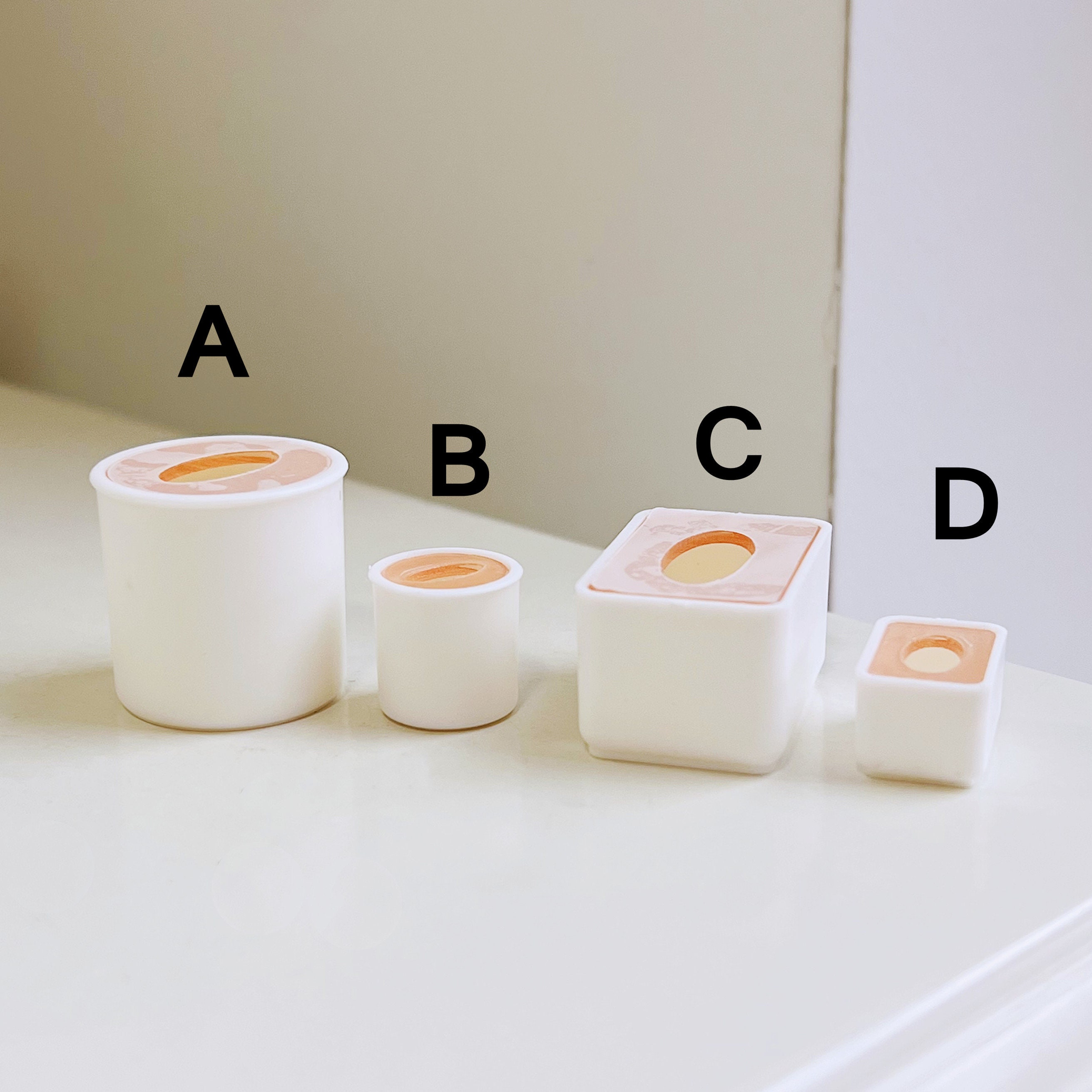 ミニチュアティッシュボックスドールハウスペーパーボックスドール