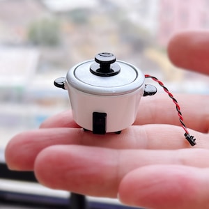 1/12 Scale Dollhouse Miniature Rice Cooking,Miniature Kitchenware Tiny Rice Cooking for Dolls house