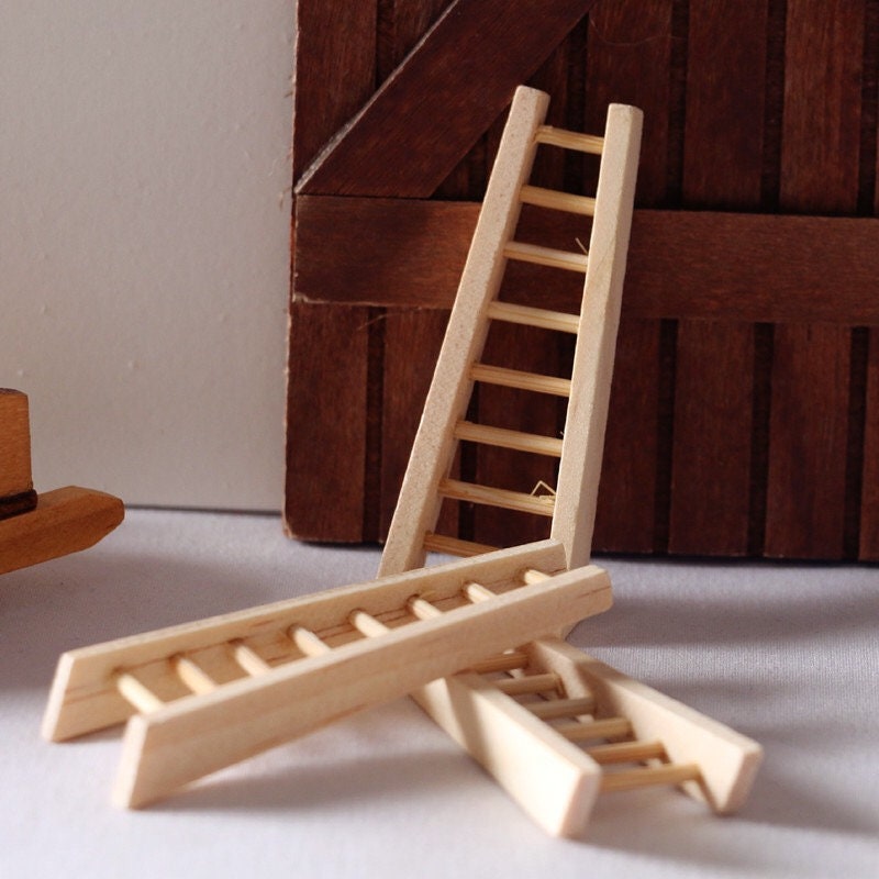 Casa delle bambole Scala dritta Scale in legno nudo non