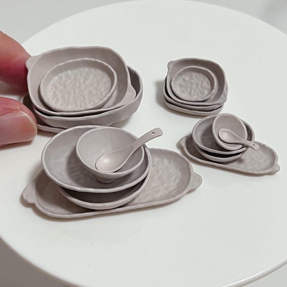 Doll ドールハウス ミニチュア　キッチン　食器 お皿 楽天市場】90000224（1点） ミニチュアカラフルなお皿 ドール