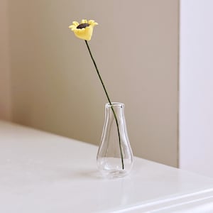 Dollhouse miniature glass flower bottles mini decoration vase for doll house