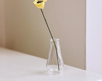 Puppenhaus Miniatur Glas Blumenflaschen Mini Deko Vase für Puppenhaus