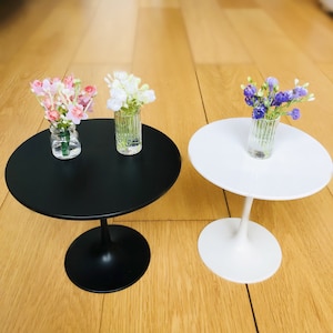 1/6 scale dollhouse miniature table round cafe dining table miniature modern furniture for dolls house