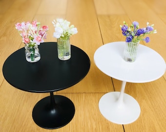 1/6 scale dollhouse miniature table round cafe dining table miniature modern furniture for dolls house