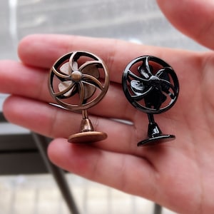Dollhouse miniature fan mini metal fan for dollhouse decoration