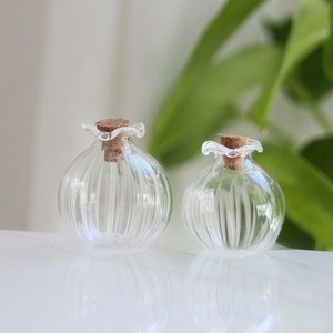Miniature glass vase mini glass flask bottles miniature glass bottles cute bottles gift tiny jar