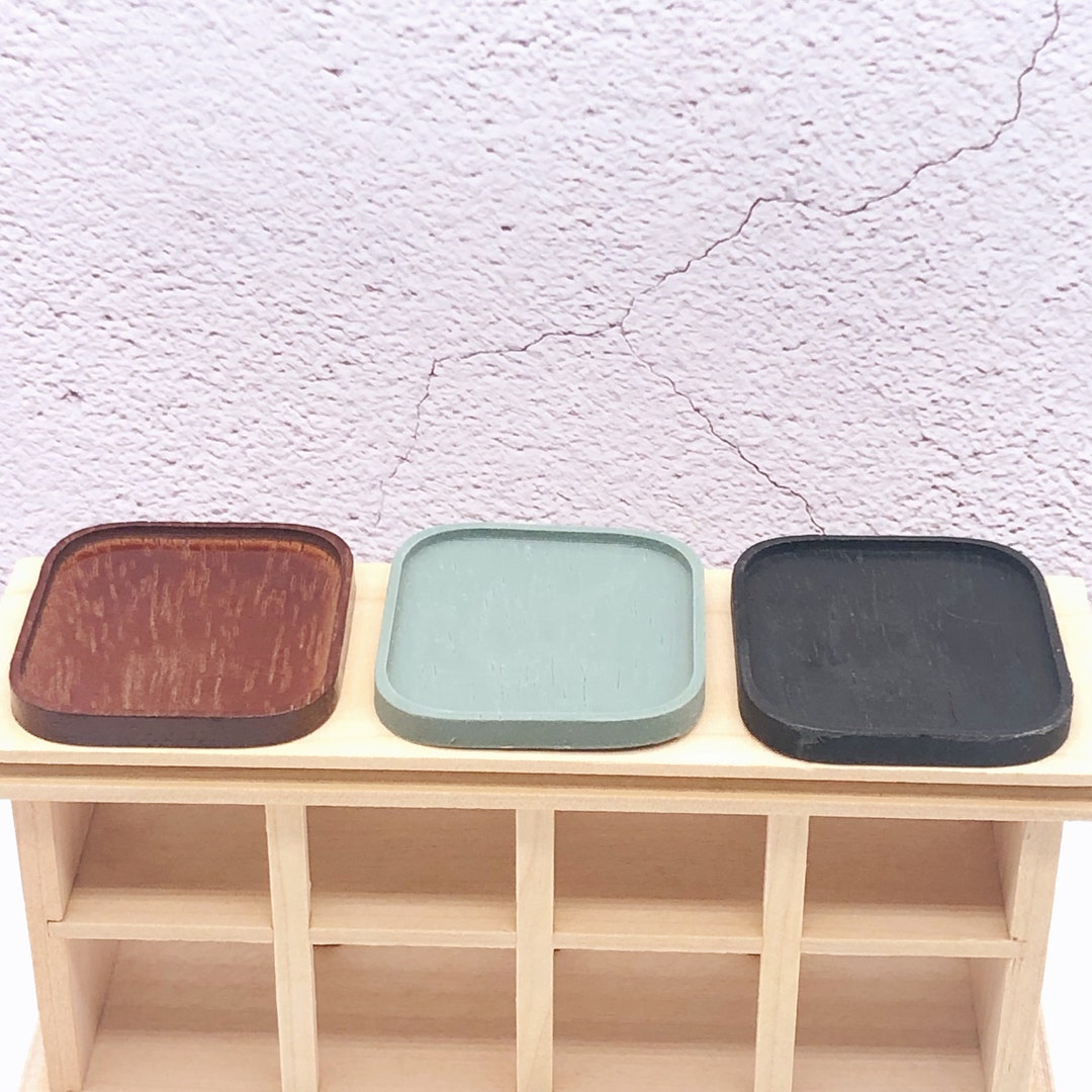 Miniature Square Tray Mini Food Tray for Dollhouse Kitchen Etsy