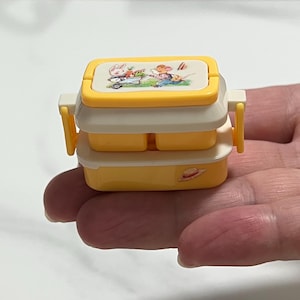 Miniature Food Container Boxes Dollhouse Kitchenware Lunch Box Dollhouse Kitchen Accessory 1/6 scale
