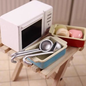 Miniature Hanging Soup Ladle Sauce Ladle Spoon Dollhouse Kitchen ...
