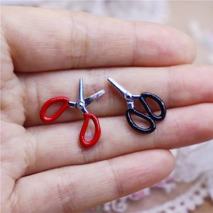1/12 Scale Dollhouse Miniatures Stationery Scissor Miniature Scissor