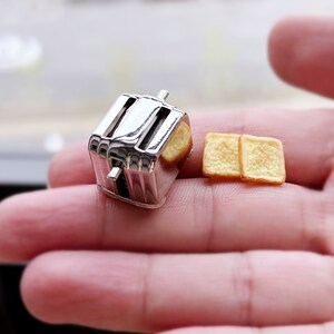 Puppenstube Miniaturen Toaster Puppenstube Brot Mini Brotmaschine Puppenhaus Zubehör