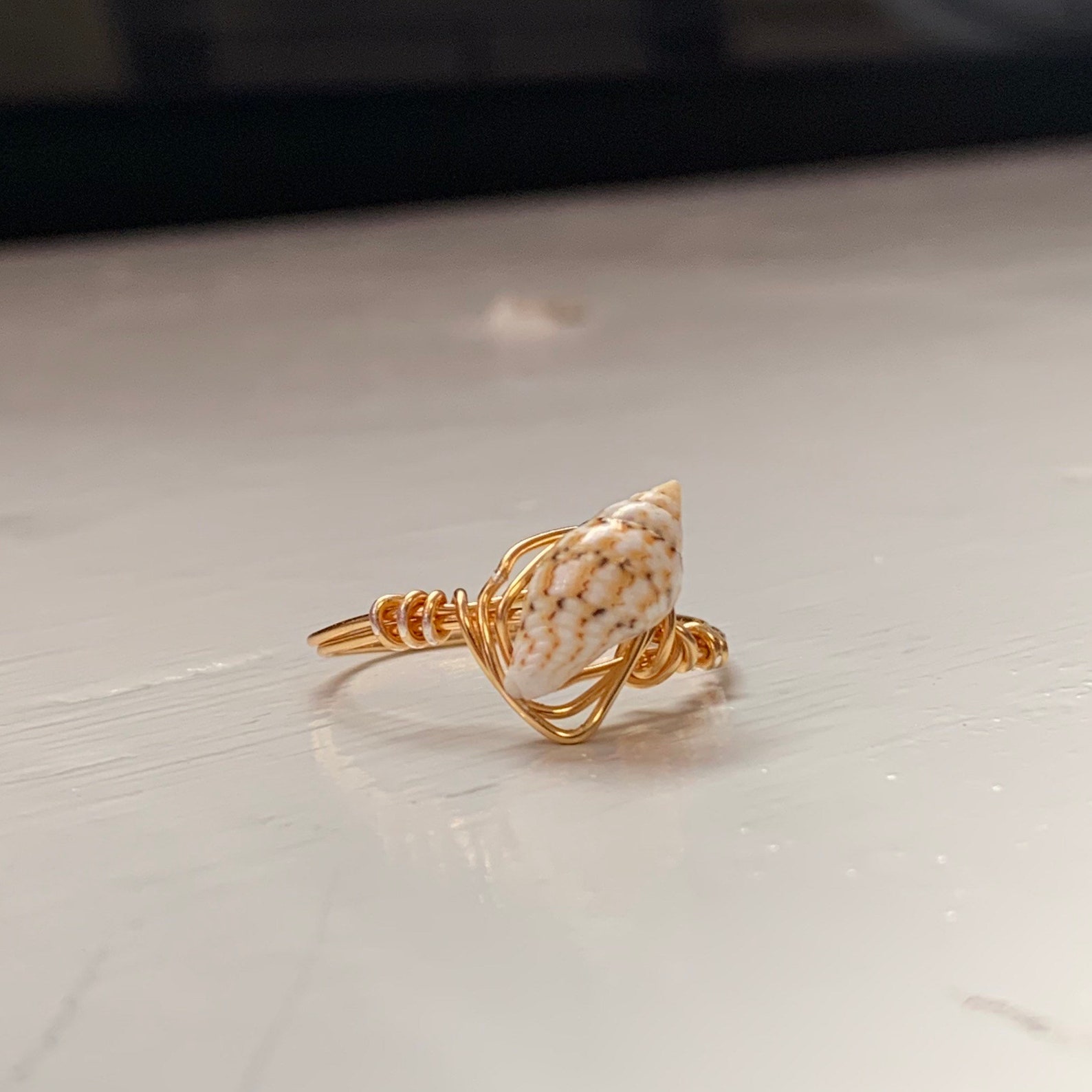 Seashell Ring Etsy