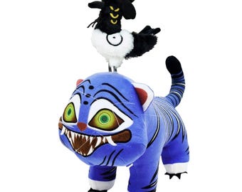 Kpop Demon Hunters Plush Dolls, Sussie Doll Bird Plush. Derpy Doll Tiger Plush